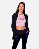 Slay Baby Pink Crop Top