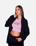 Slay Baby Pink Crop Top