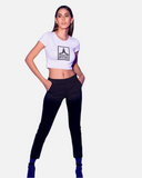 Namaste Bitches White Crop Top