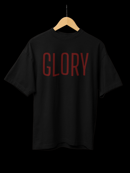 Glory Black Unisex Oversized T-shirt