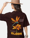 Bloom Maroon Oversized T-shirt