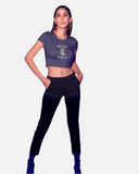 Furious Navy Blue Crop Top