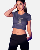 Furious Navy Blue Crop Top