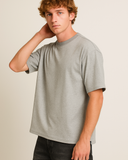 Everyday Oversized Tee- Grey Melange