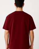 Everyday Oversized Tee- Maroon
