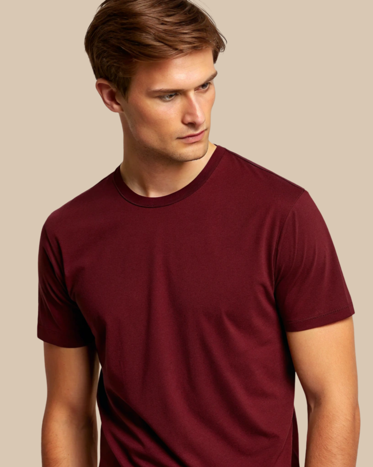 Maroon Regular Fit T-shirt