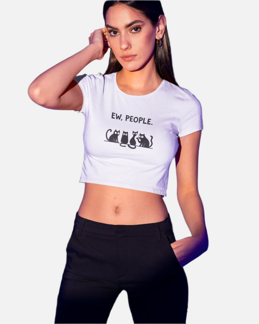Ew, People White Crop Top