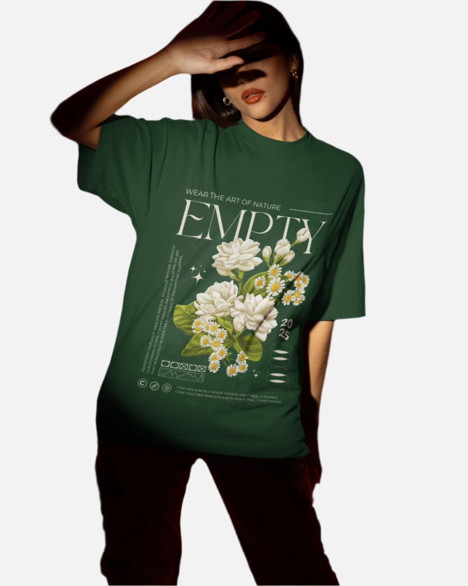 Empty Bottle Green Oversized T-shirt