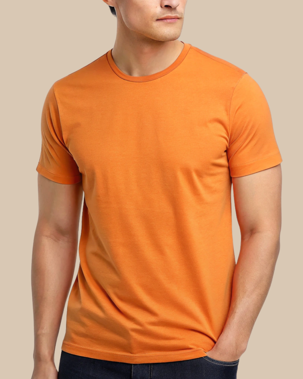 Orange Regular Fit T-shirt