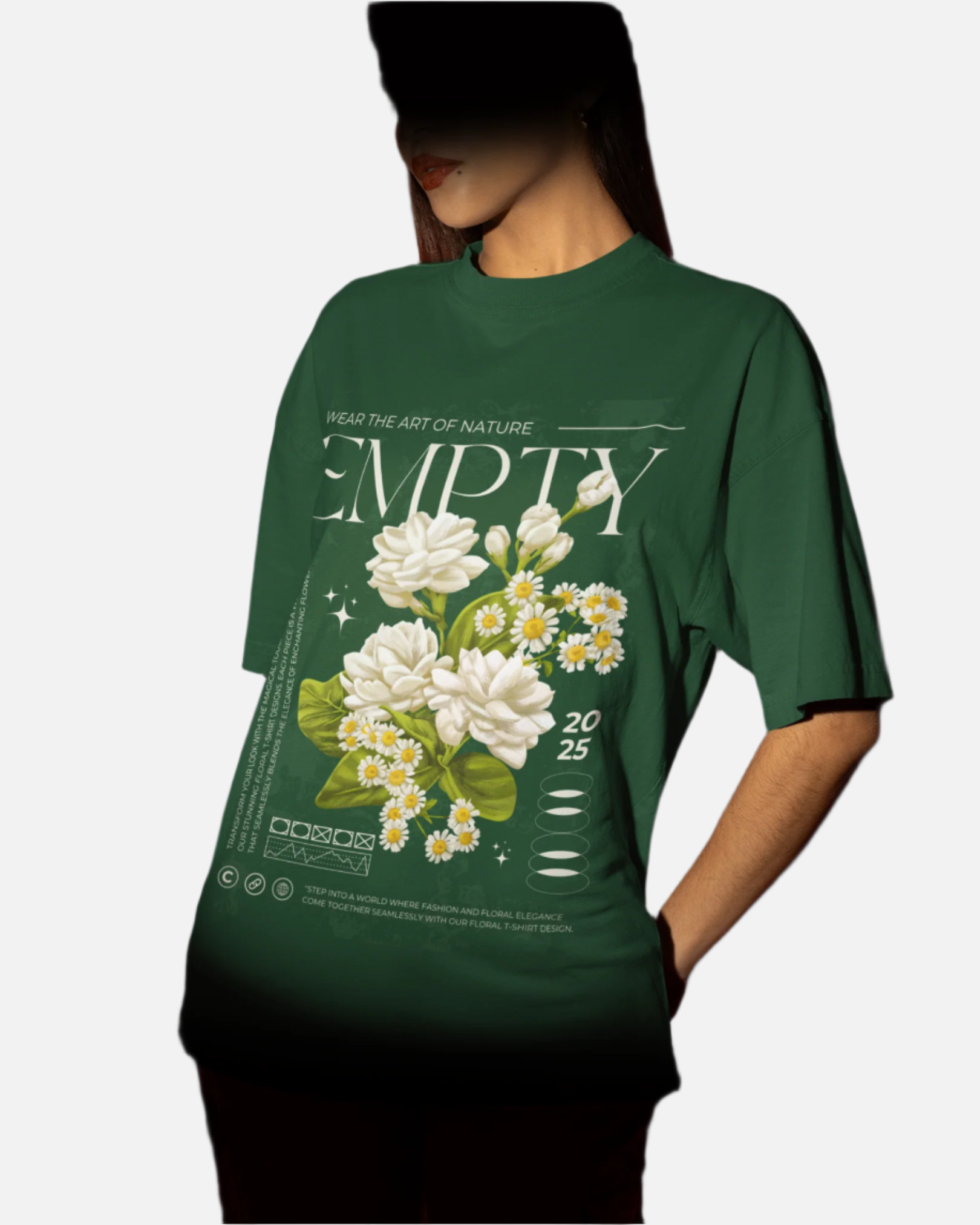 Empty Bottle Green Oversized T-shirt