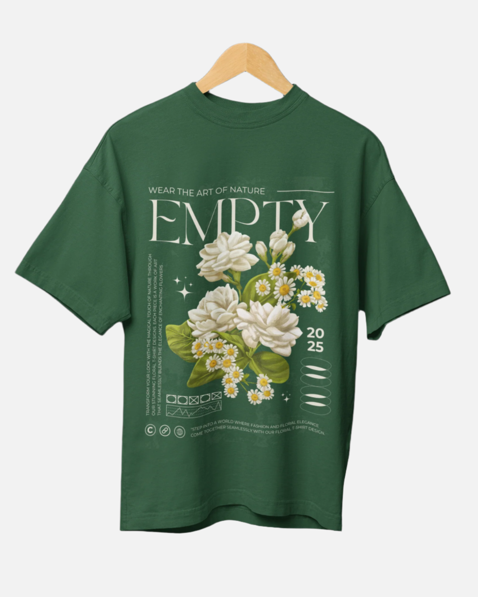 Empty Bottle Green Oversized T-shirt
