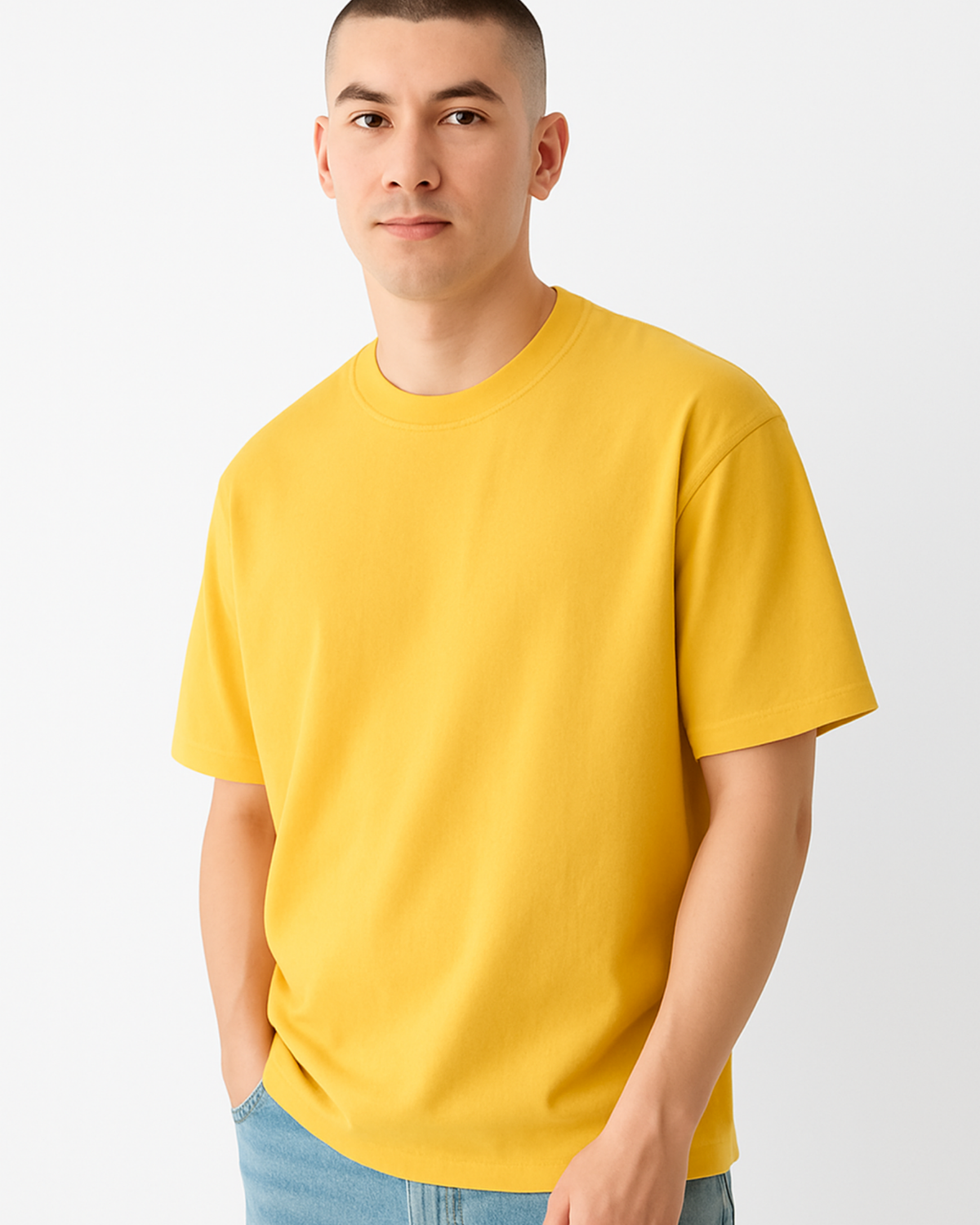 Everyday Oversized Tee- Golden Yellow