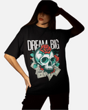 Dream Big Black Oversized T-shirt