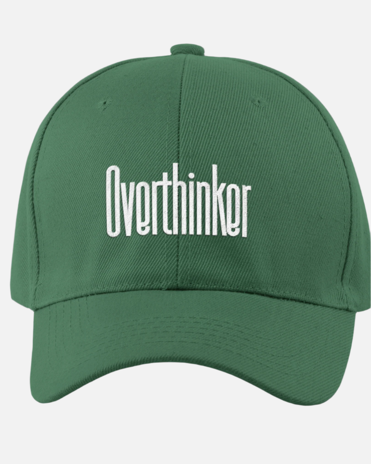 Overthinker Bottle Green Baseball Cap