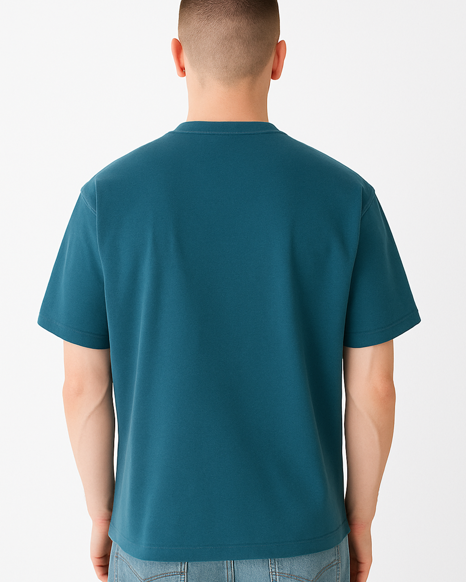 Everyday Oversized Tee- Petrol Blue