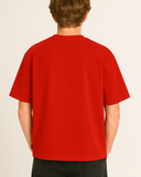 Everyday Oversized Tee- Red
