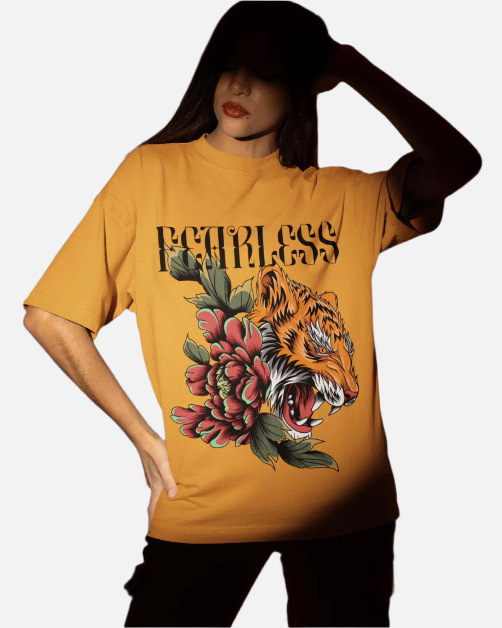 Fearless Golden Yellow Oversized T-shirt
