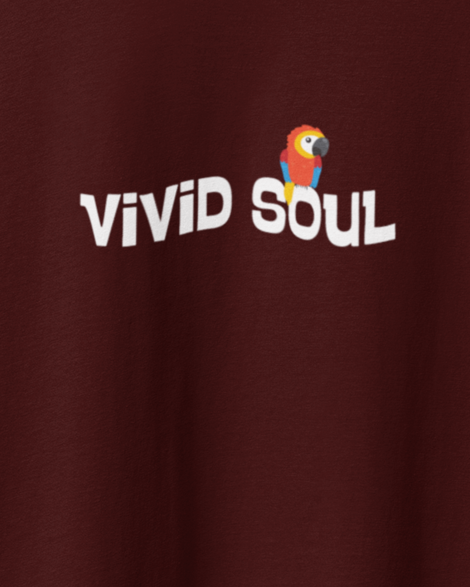 Uncaged Spirit Maroon Oversized T-shirt