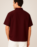 Maroon Oversized Shirt