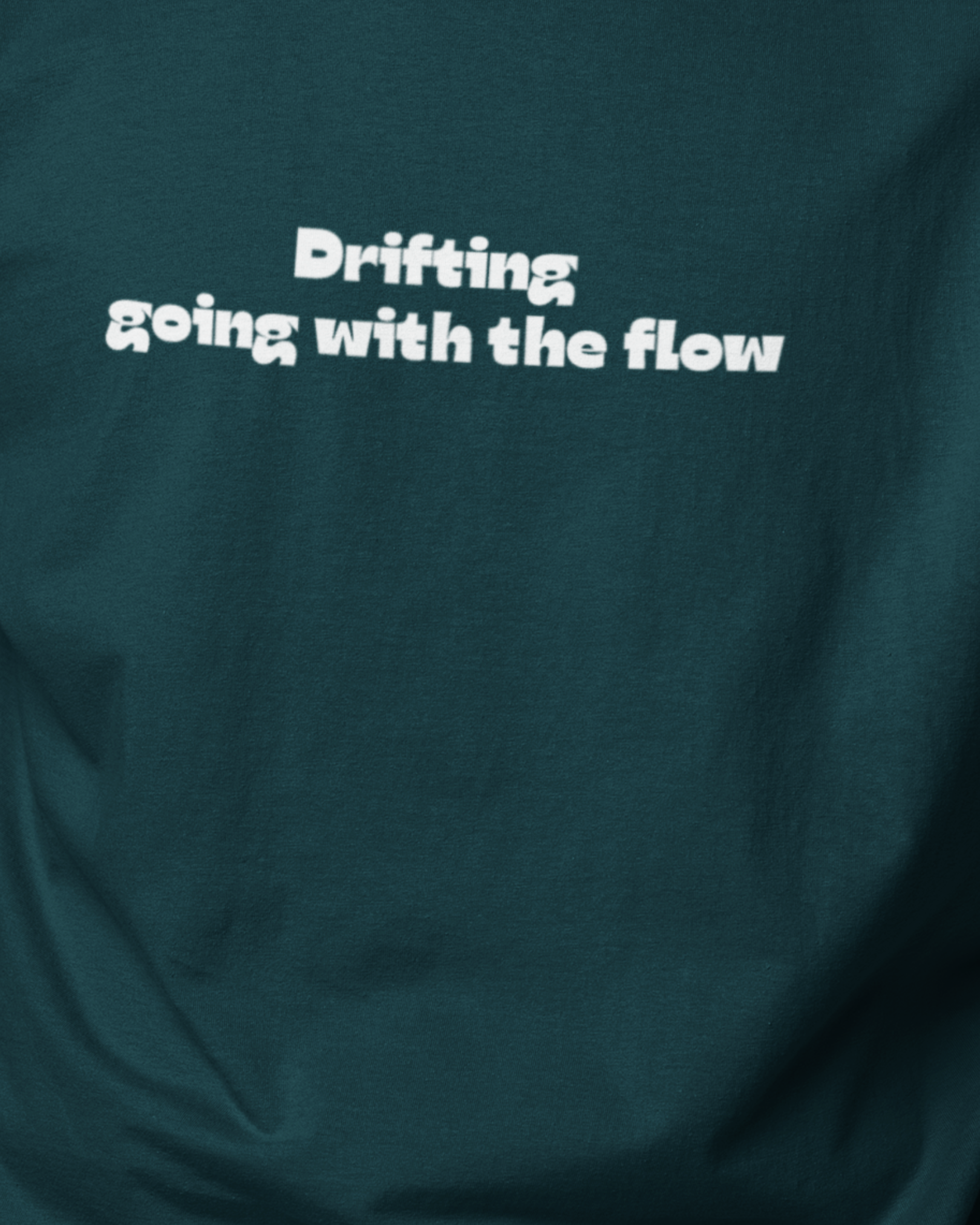 Flourish Petrol Blue Oversized T-shirt
