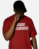Chase Greatness Red Oversized T-shirt