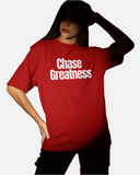 Chase Greatness Red Oversized T-shirt