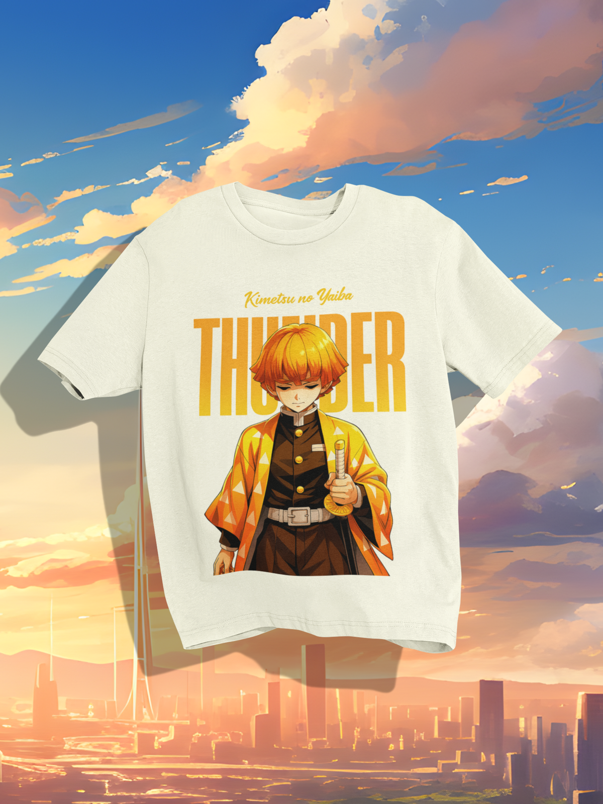 Zenitsu Off White Oversized T-shirt