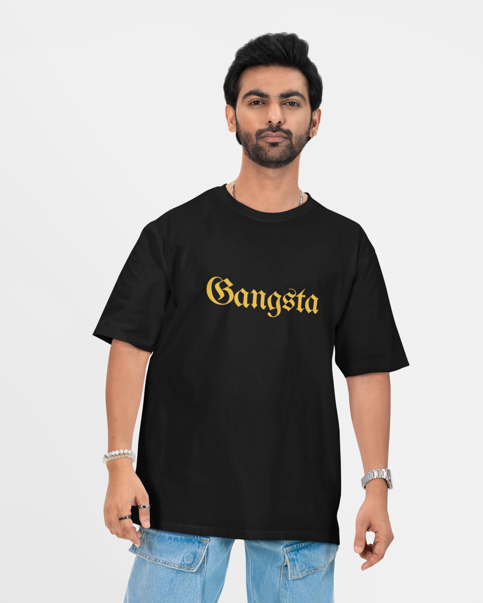 Gangsta Black Oversized T-shirt