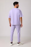 Lavender Oversized T-shirt with Jogger Coord