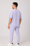 Lavender Oversized T-shirt with Jogger Coord