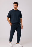 Navy Oversized T-shirt With Jogger Coord