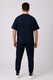 Navy Oversized T-shirt With Jogger Coord