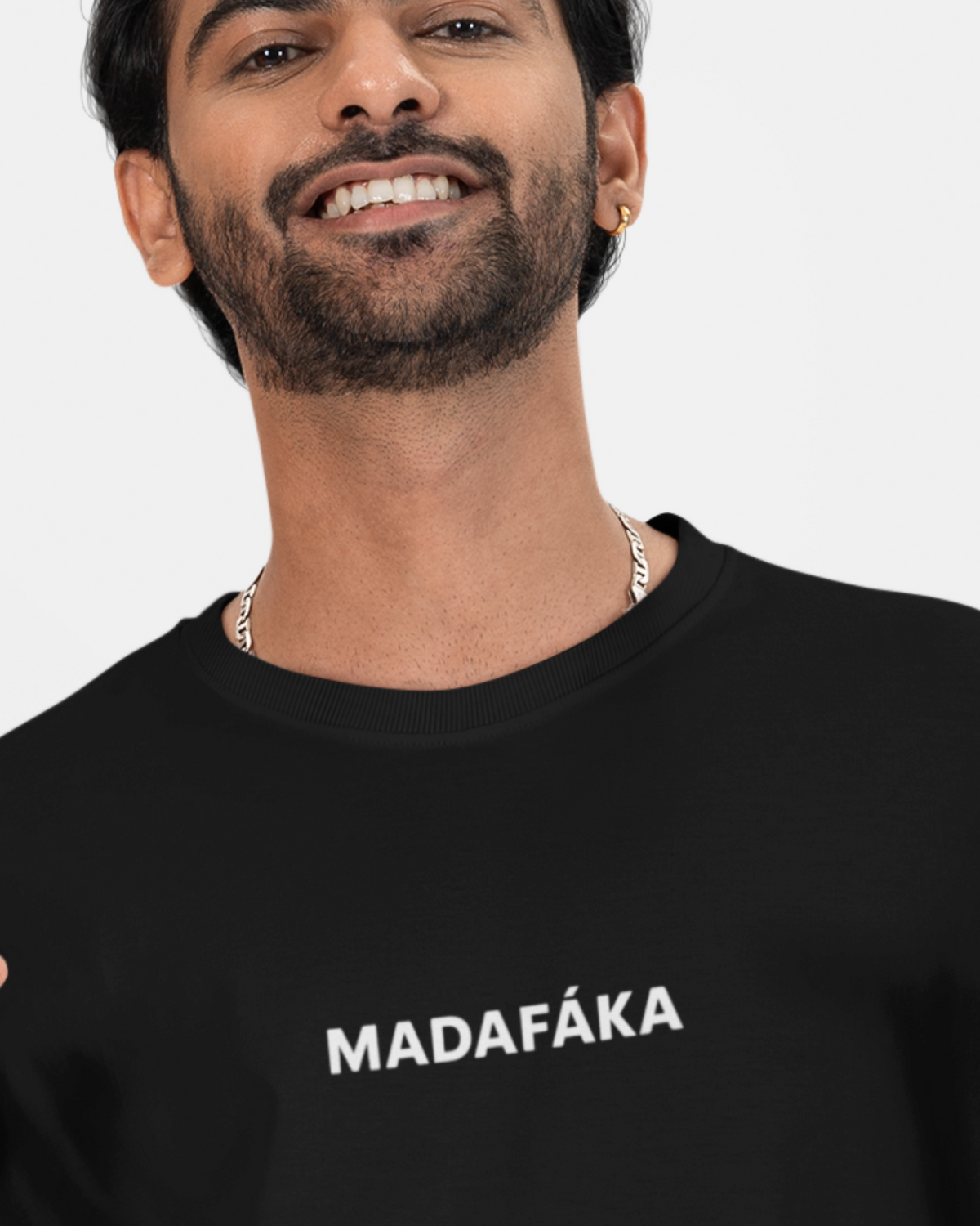 Madafaka Black Oversized T-shirt