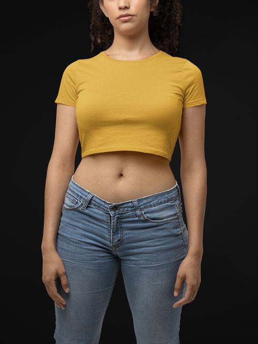 Golden Yellow Crop Top