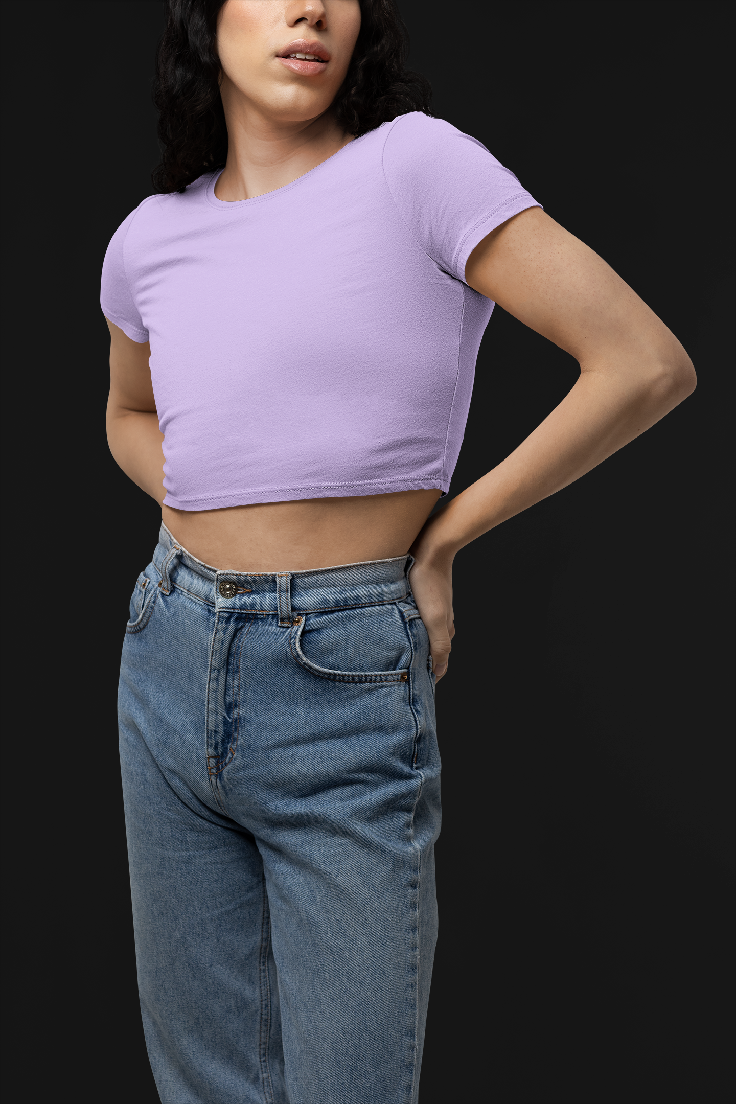 Lavender Crop Top