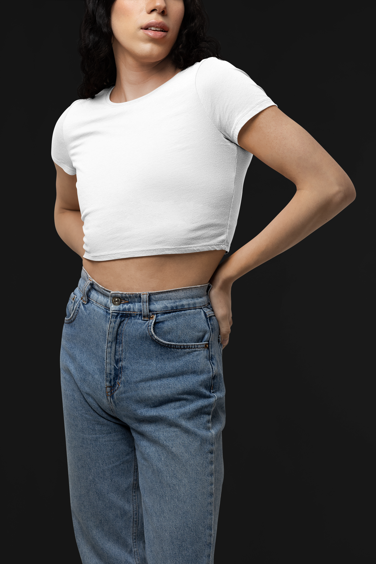 White Crop Top