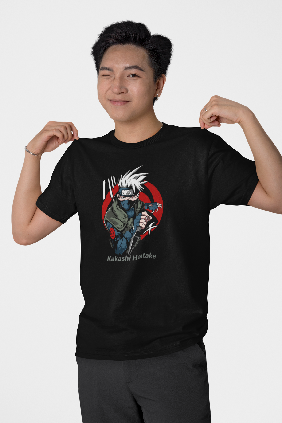 Kakashi Black Regular T-shirt