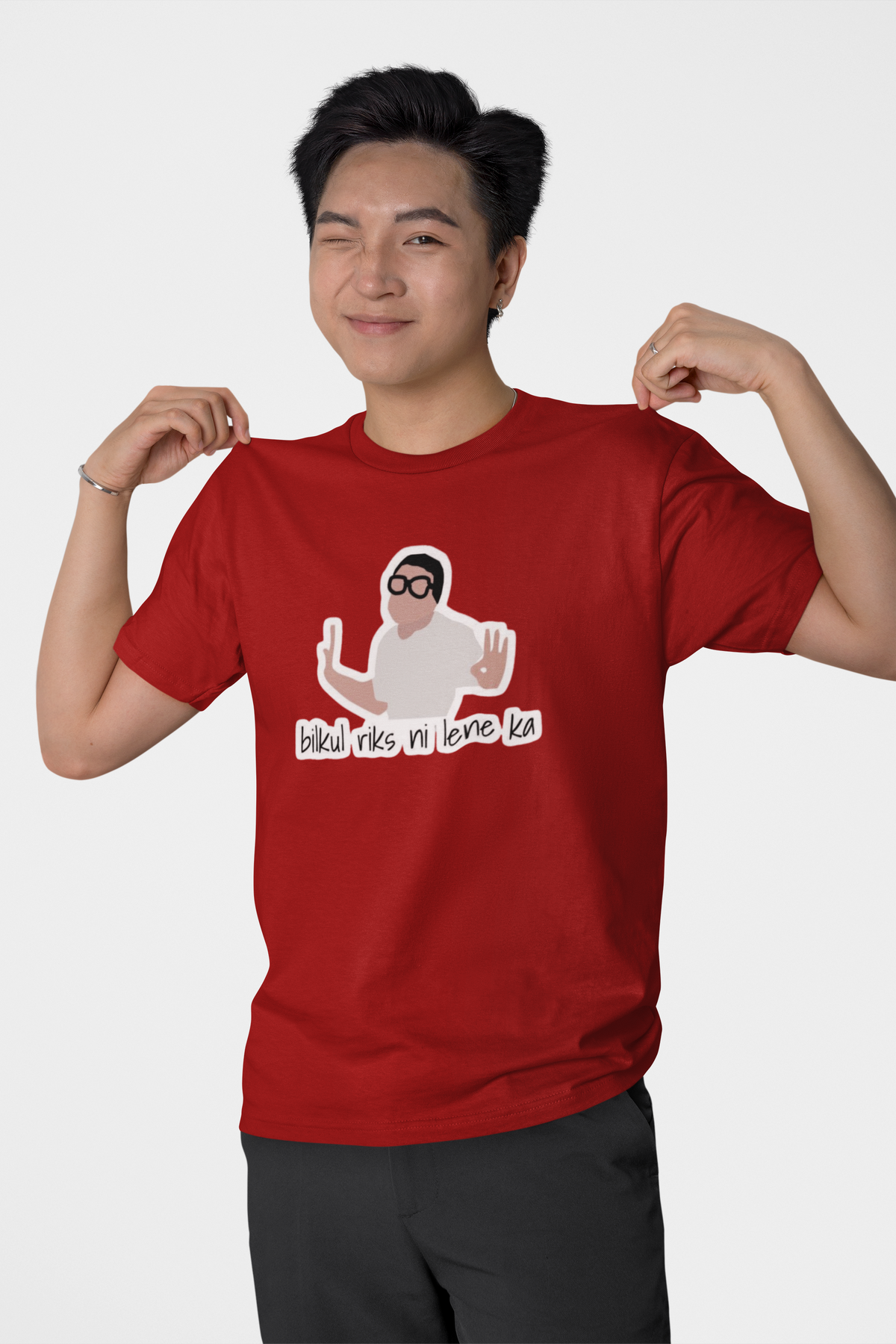 Riks Red Regular T-shirt