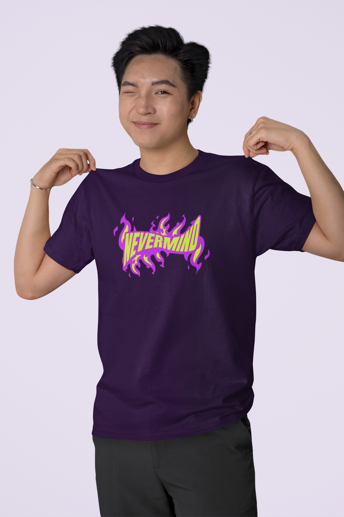 Nevermind Purple Regular T-shirt