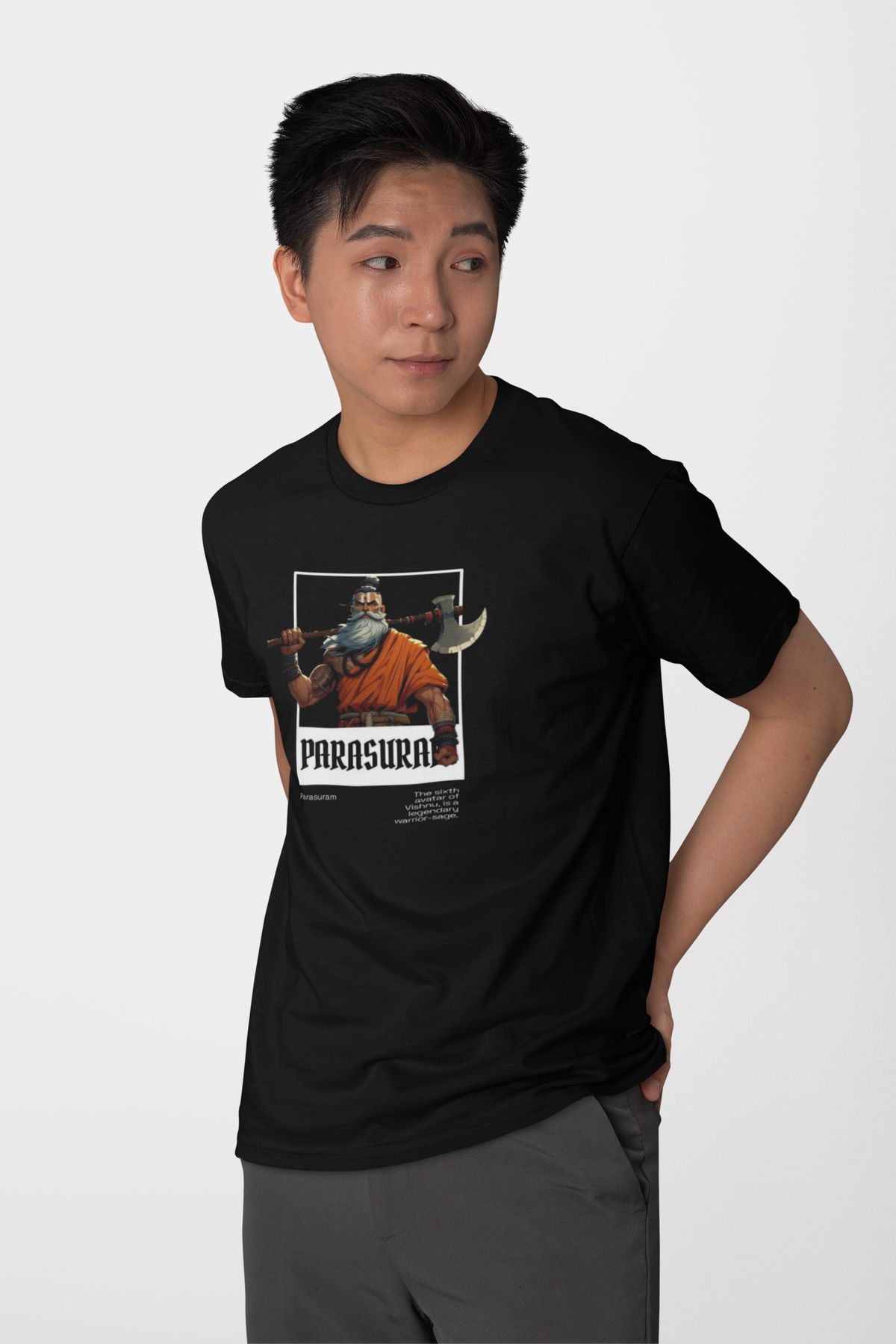 Parasuram Black Regular T-shirt