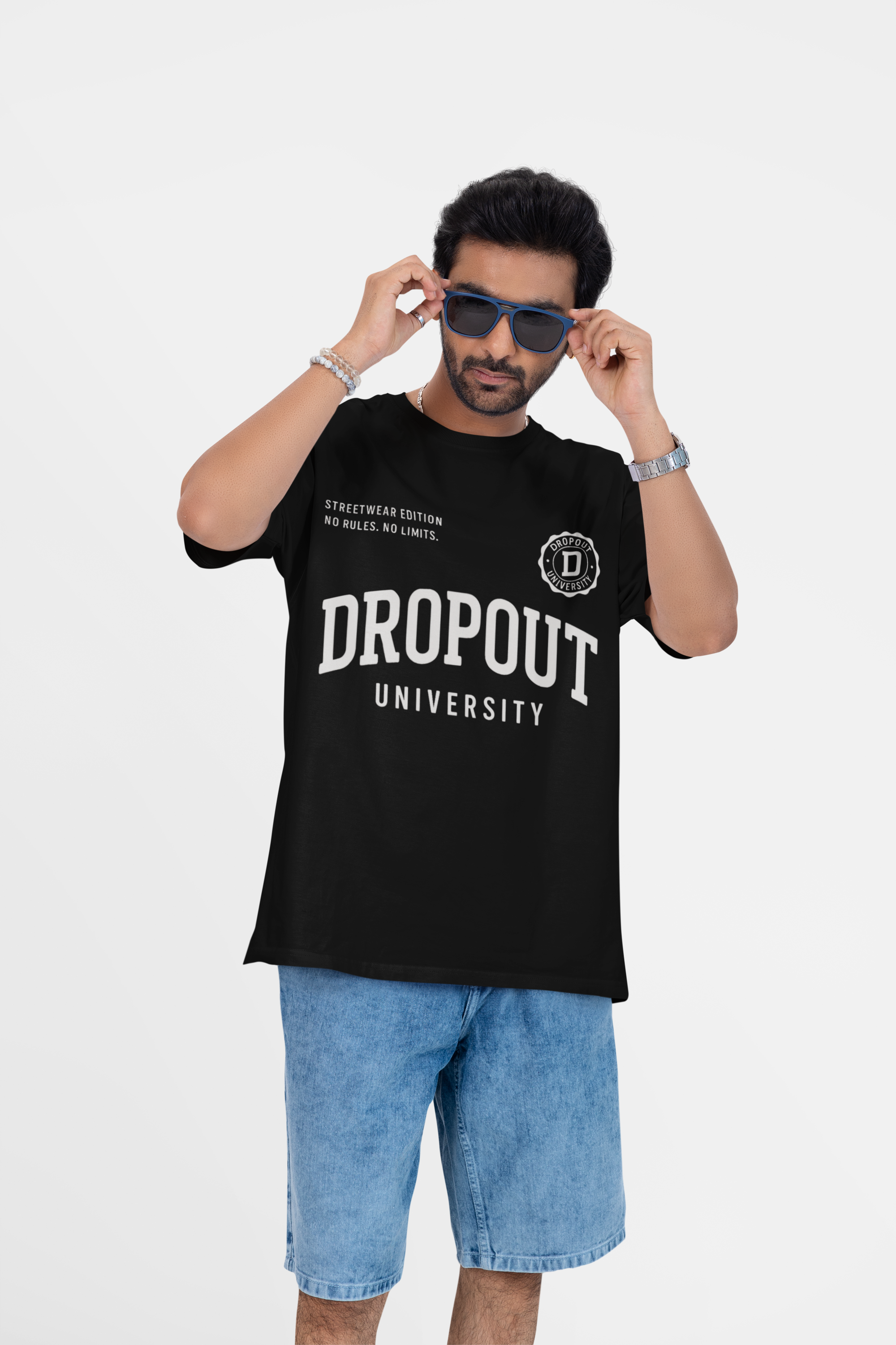 Dropout Black Oversized T-shirt