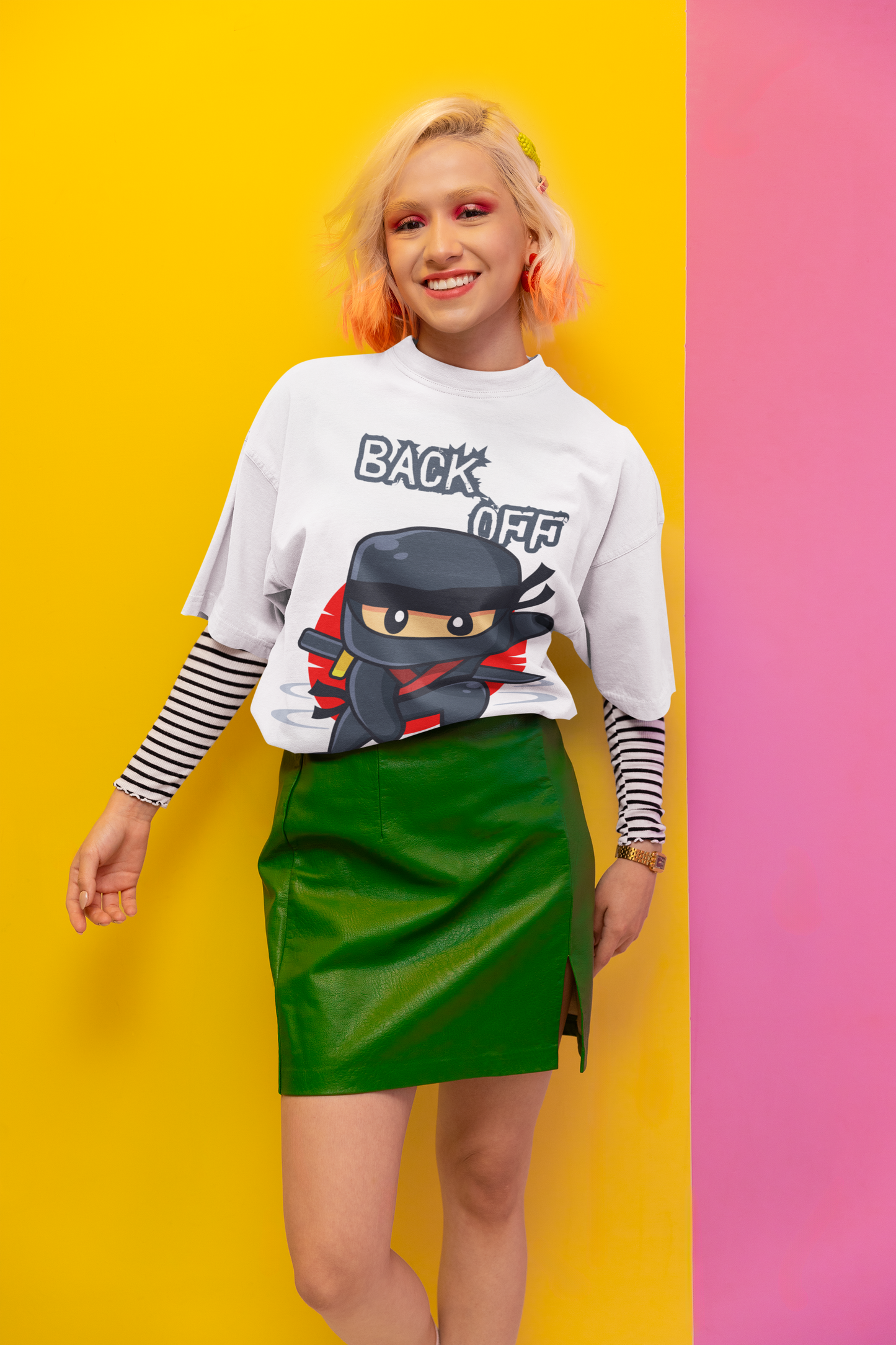 Back Off Unisex Oversized T-shirt