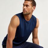 Everyday Sleeveless T-shirt- Navy