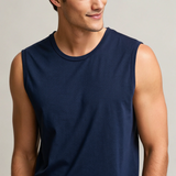 Everyday Sleeveless T-shirt- Navy