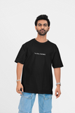 No Risk, No Story Black Oversized T-shirt