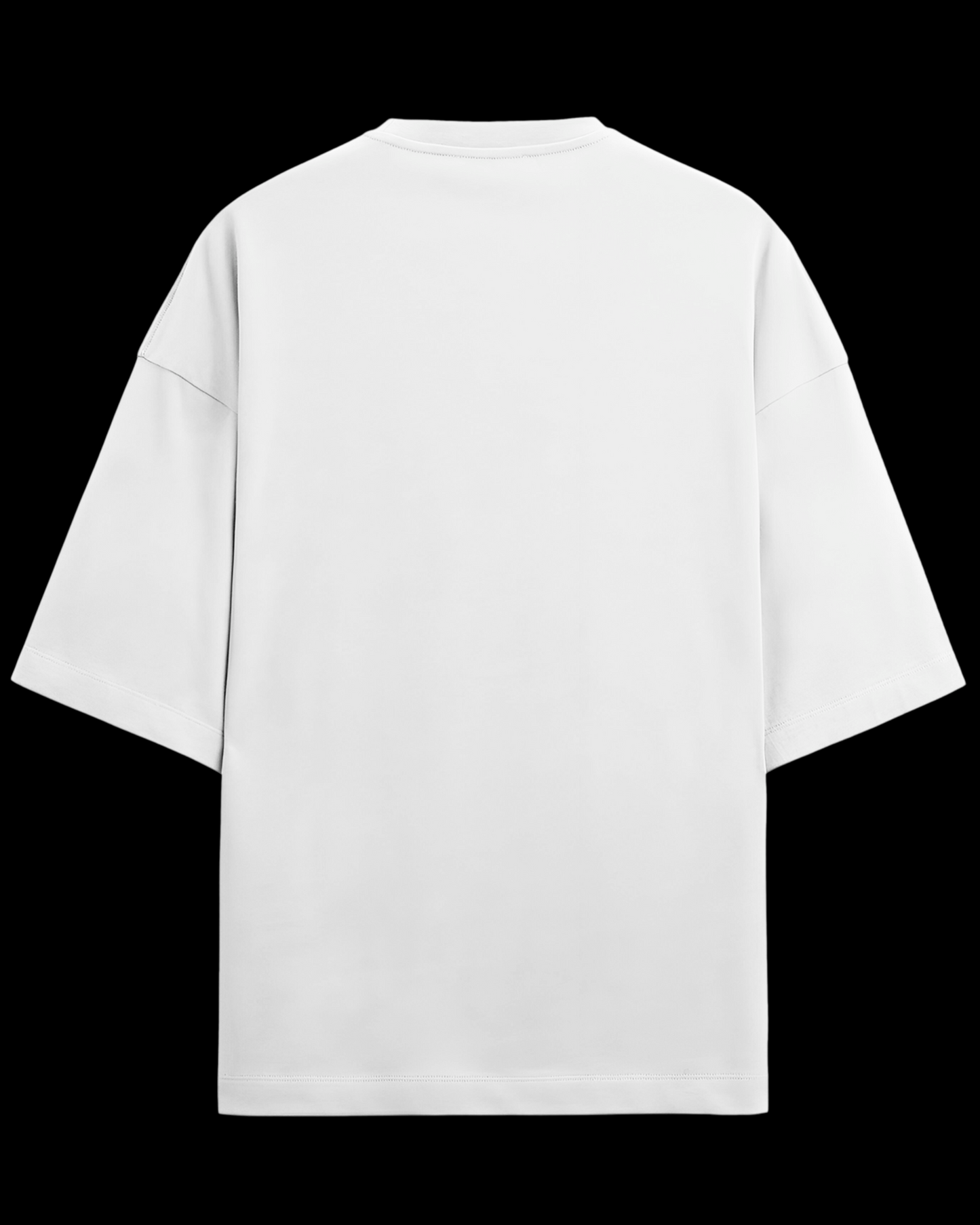 White Basic Unisex Oversized T-shirt