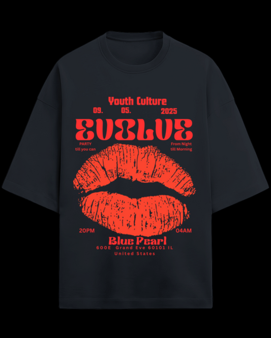 Youth Culture Navy Unisex Oversized T-shirt