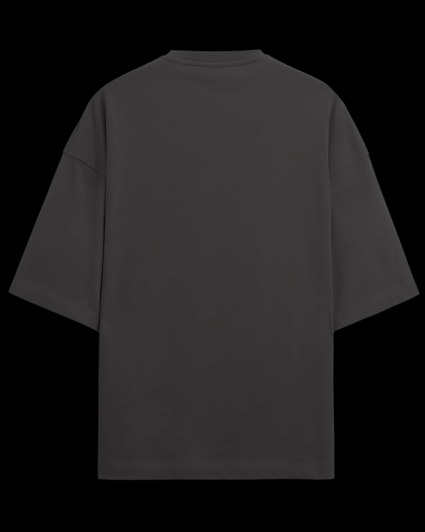 Black Basic Unisex Oversized T-shirt