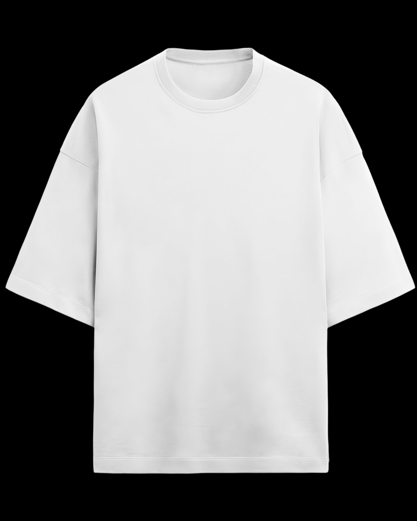 White Basic Unisex Oversized T-shirt