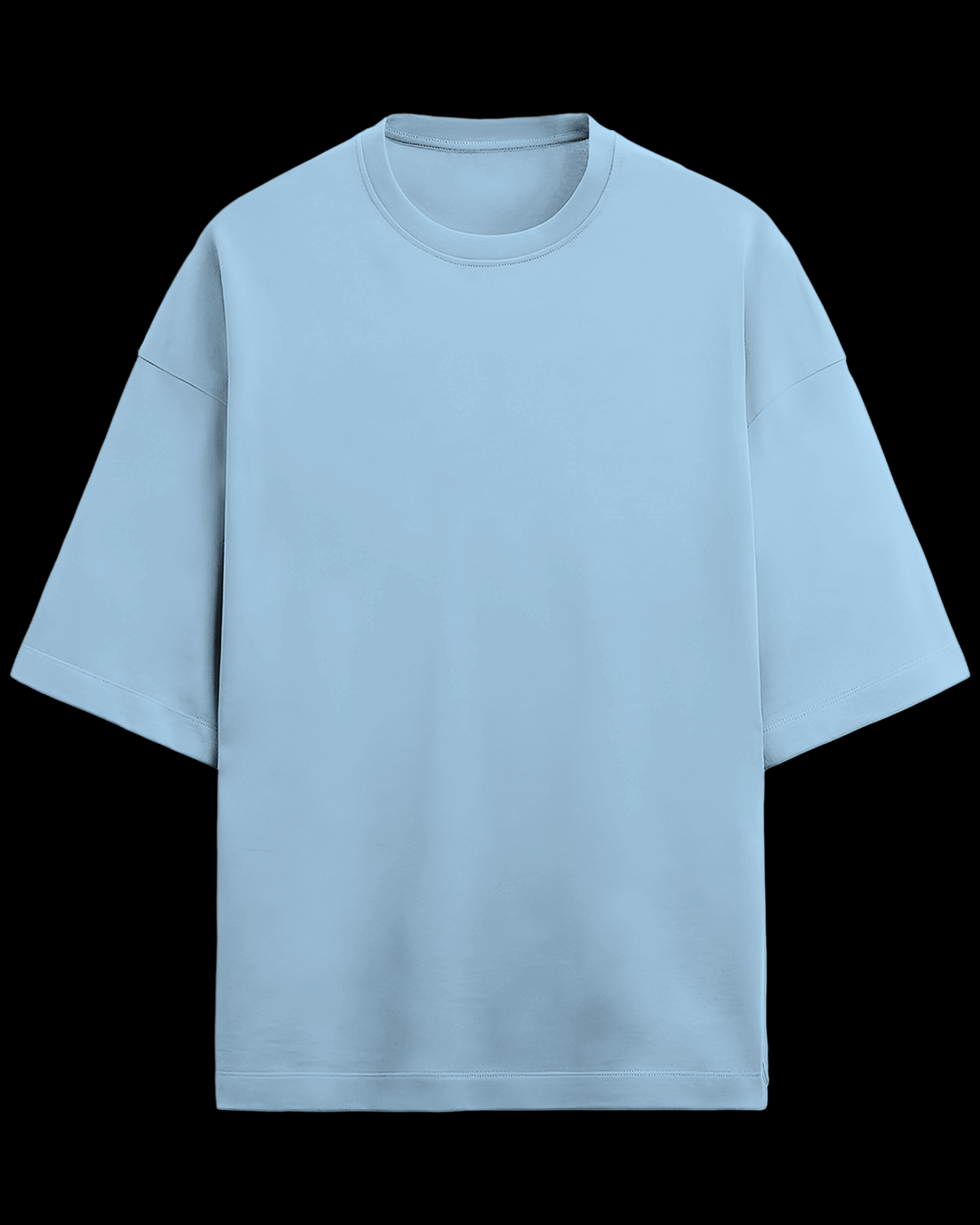 Baby Blue Basic Unisex Oversized T-shirt